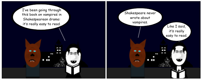 To speak of horrors,--he comes before me...