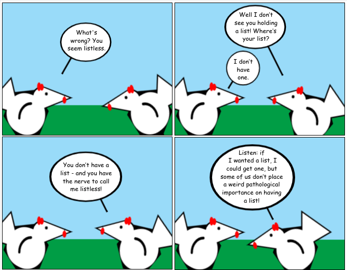 A Little List Conversation
