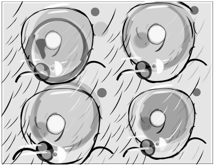 Le même sous la pluie