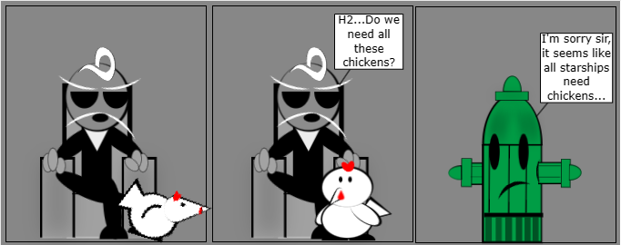 Chickens on starships