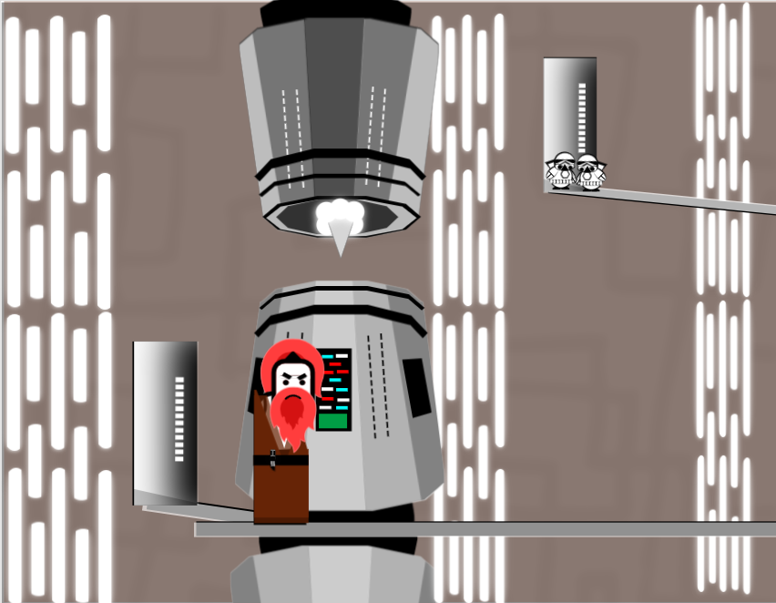 Angu Wan McNobi at the tractor-beam source.
