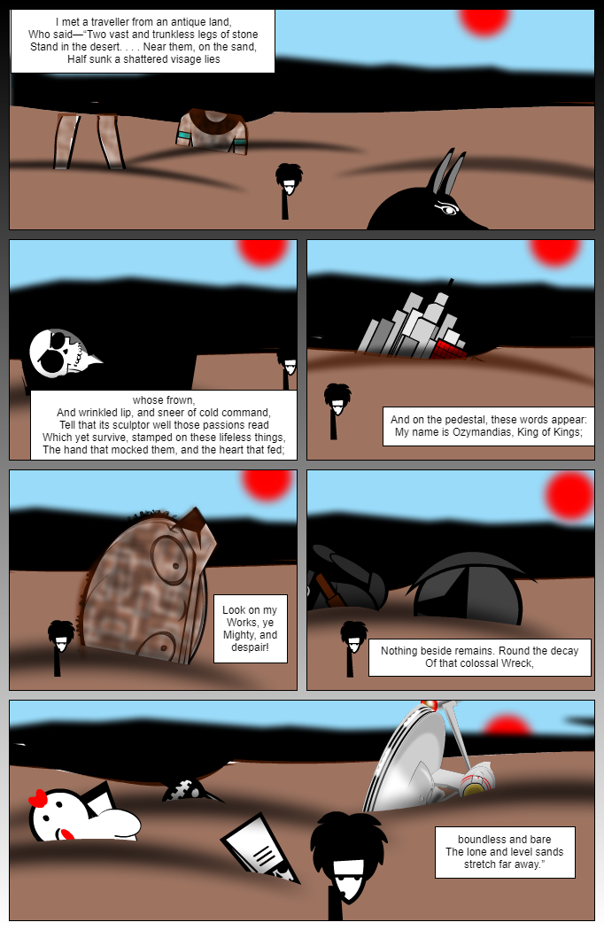 Ozymandias by Percy Bysshe Shelley used as an Ode to Strip Generator