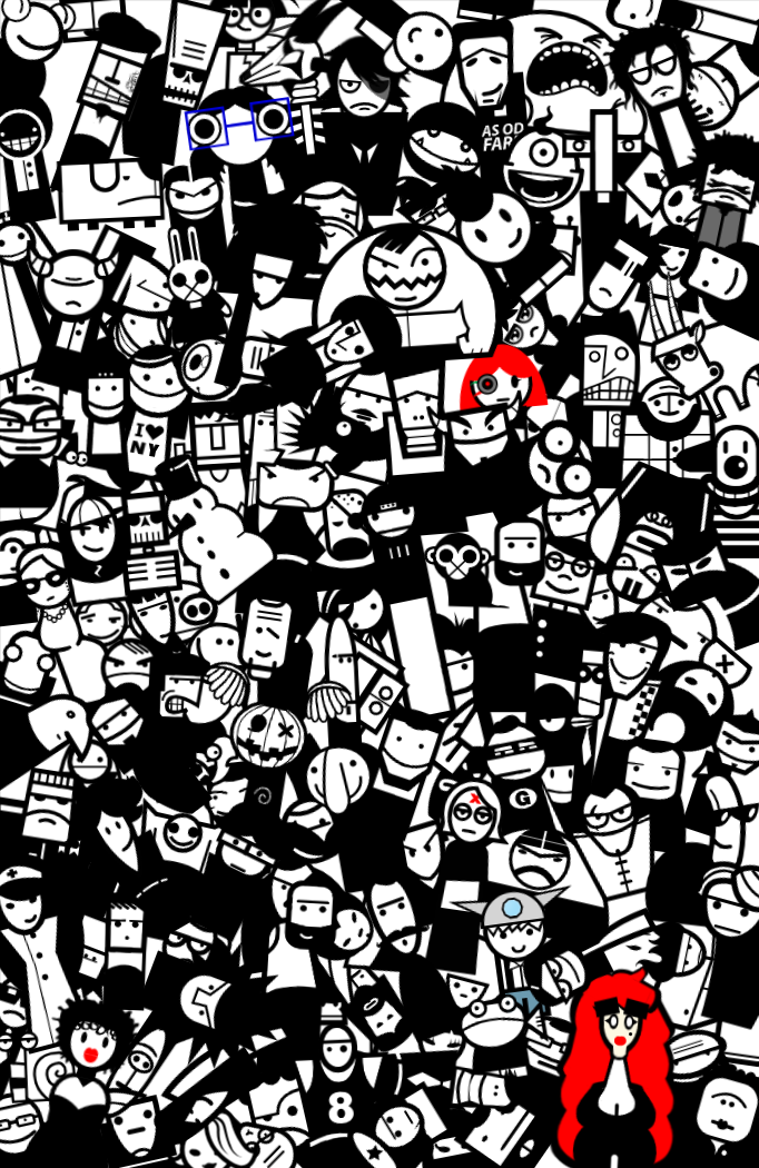 Comic Crafter Character Collage poster.